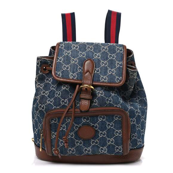 Gucci Tops - Gucci New Denim Gg Retro Interlocking G #240151G12B